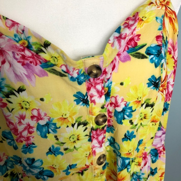 Fit And Flare Rayon Slub Lace-Up Back Tank 2X - Picture 7 of 10